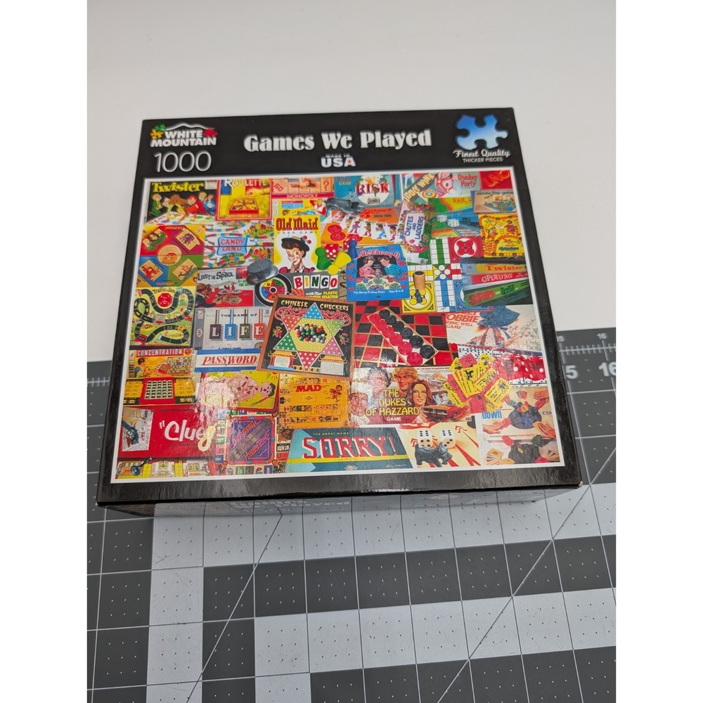 White Mountain Games We Played Jigsaw Puzzle 1000 Pcs Complete